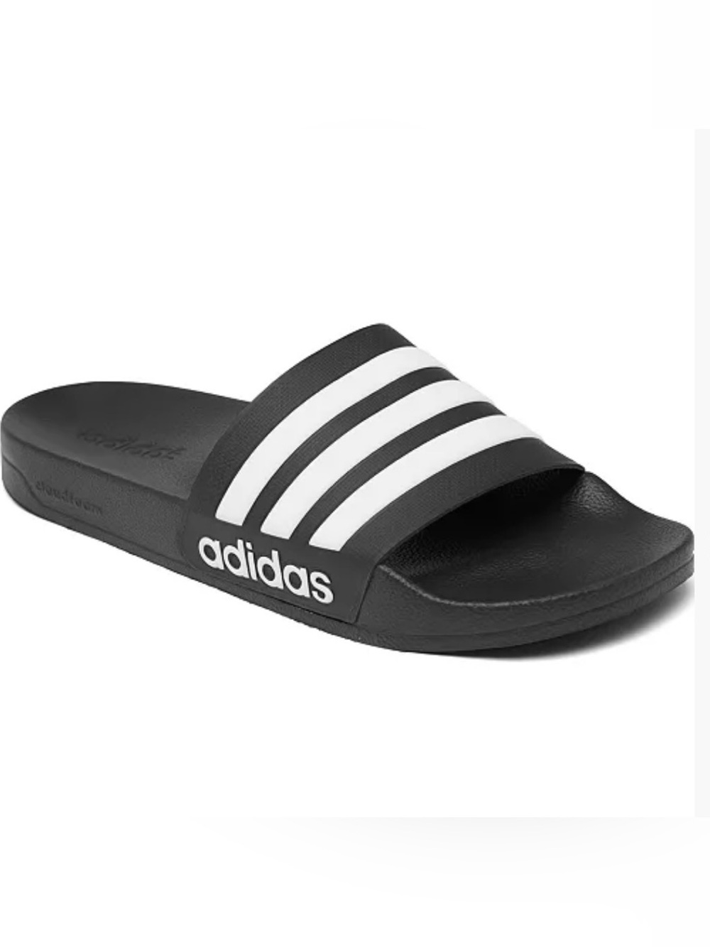 adidas Adilette Sandals & Flip Flops Shower Men’s Black & White Sz 10 New No Box